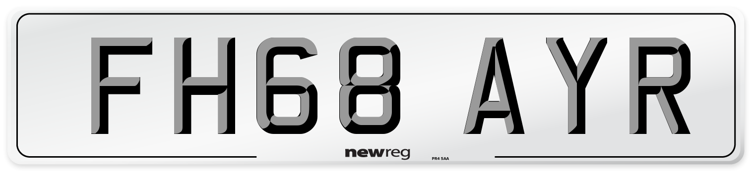 FH68 AYR Number Plate from New Reg